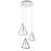 AFX Lighting Gianna 3 Pendant, 3000K/120V, Nickel/Frosted - GNAP15L30D1SNRND3