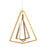 AFX Lighting Gianna 27" LED Pendant, Gold/Frosted - GNAP27L30D1GD