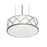 AFX Lighting Haven 13" LED Pendant, 18W, 120-277V, Nickel/White - HVNP13LAJUDSN