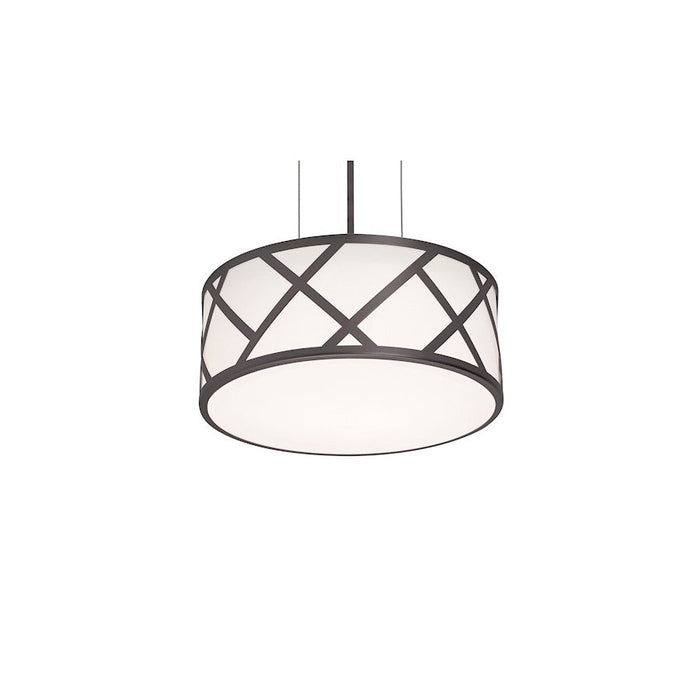 AFX Lighting Haven 2 Lt 13'' Medium Base Pendant, Black/White/Black - HVNP13MBBK