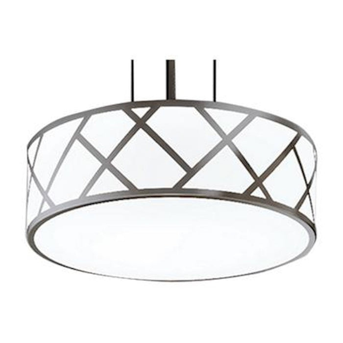 AFX Lighting Haven 21" LED Pendant, 42W/120-277V, Nickel/White - HVNP21LAJUDSN