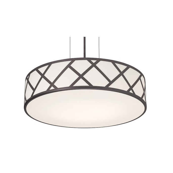 AFX Lighting Haven 3 Lt 21'' Medium Base Pendant, Black/White - HVNP21MBBK