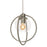 AFX Lighting Jamie 1 Light 12" Pendant, Satin Nickel/Clear - JAMP12MBSN