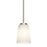 AFX Lighting Joanna 1 Light Pendant, Satin Nickel/White - JNNP05MBSN