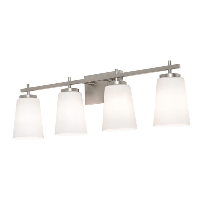 AFX Lighting Joanna 4 Light Vanity, Satin Nickel/Frosted