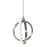 AFX Lighting Lock 2 Light 9" LED Pendant, Satin Nickel/White - LCKP09L30D1SN