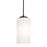 AFX Lighting Leo 1 Light 4" Pendant, Black/White - LEOP04MBBK