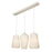 AFX Lighting Lily 3 Light Triple Pendant, White/White