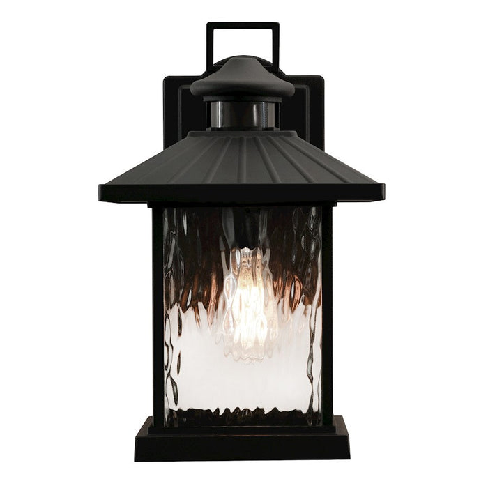 AFX Lighting Lennon 1 Light 15" Outdoor Wall Sconce, Black/Clear - LNNW0914MBBK