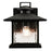 AFX Lighting Lennon 1 Light Outdoor Wall Sconce, Black/Clear