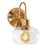 AFX Lighting Laney 10'' Sconce, Vintage Gold/Clear - LNYS0710MBVG