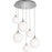 AFX Lighting Loretto Hexuple 6 Light Med Base Pendant, NK/WH - LRTP99MBSNRND6