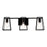 AFX Lighting Lynn 3 Light Vanity, Black - LYNV2407MBBKPC