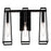 AFX Lighting Lynn 3 Light Vanity, Black