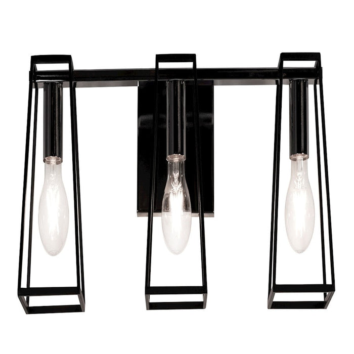 AFX Lighting Lynn 3 Light Vanity, Black