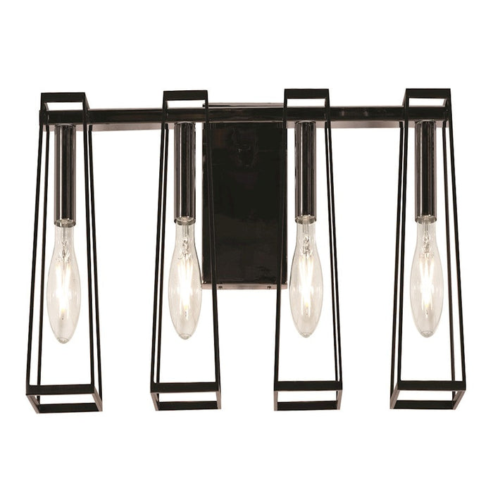 AFX Lighting Lynn 4 Light Vanity, Black