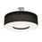 AFX Lighting Montclair 1 Lt 24" LED Semi-Flush, NK/Black/WH - MCF2432L5AJUD-BKSF