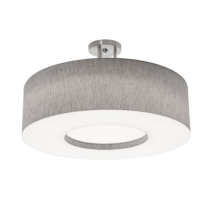 AFX Lighting Montclair 1 Lt 24" LED Semi-Flush, NK/Grey/WH - MCF2432L5AJUD-GYSF