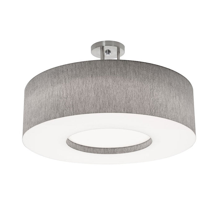 AFX Lighting Montclair 3 Lt 24'' Med Base Flush Mount, Grey/White - MCF2432MB-GY