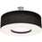 AFX Lighting Montclair 1 Lt 30" LED Semi-Flush, NK/Black/WH - MCF3044L5AJUD-BKSF