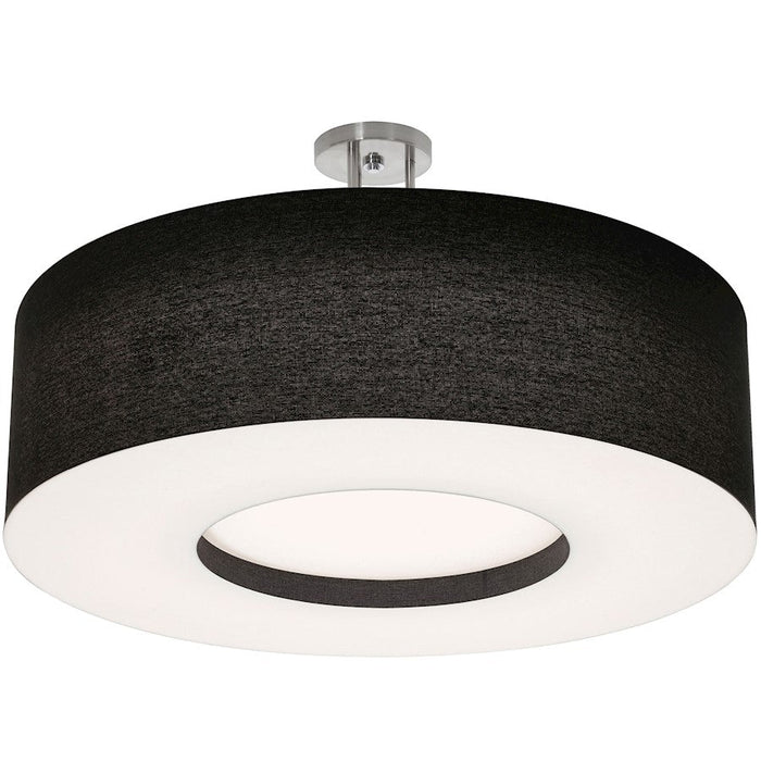 AFX Lighting Montclair 1 Lt 30" LED Semi-Flush, NK/Black/WH - MCF3044L5AJUD-BKSF