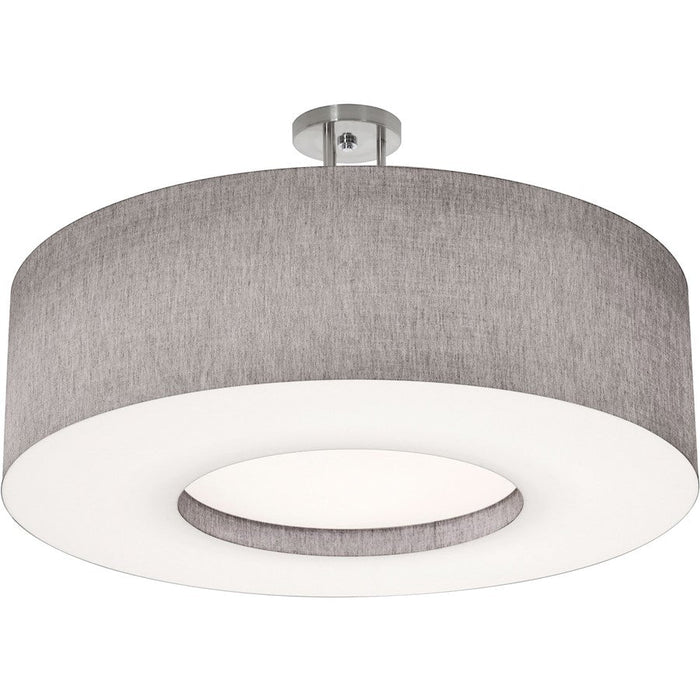 AFX Lighting Montclair 1 Lt 30" LED Semi-Flush, NK/Grey/WH - MCF3044L5AJUD-GYSF