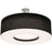 AFX Lighting Montclair 4 Lt 30'' Med Base Semi-Flush, NK/BK/WH - MCF3044MB-BKSF