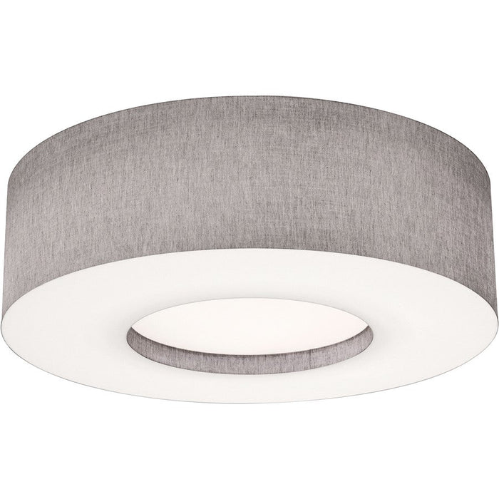 AFX Lighting Montclair 4 Lt 30'' Med Base Flush Mount, Grey/White - MCF3044MB-GY