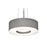 AFX Lighting Montclair 1 Light 13" LED Pendant, Nickel/Grey - MCP1214LAJUDSN-GY