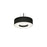 AFX Lighting Montclair 2 Lt 12'' Med Base Pendant, Black/White - MCP1214MBBK-BK