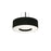 AFX Lighting Montclair 3 Lt 15'' Med Base Pendant, Black/White - MCP1524MBBK-BK