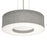 AFX Lighting Montclair 3 Light 15" Pendant, Nickel/Grey/Grey - MCP1524MBSN-GY