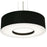 AFX Lighting Montclair 3 Light 19" Pendant, Nickel/Black/Black - MCP1932MBSN-BK