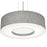 AFX Lighting Montclair 3 Light 19" Pendant, Nickel/Grey/Grey - MCP1932MBSN-GY