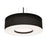 AFX Lighting Montclair 1 Lt 24" LED Pendant, Black/White - MCP2432L5AJUDBK-BK