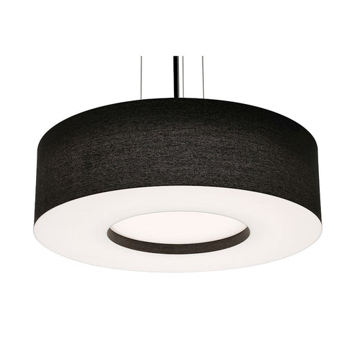 AFX Lighting Montclair 1 Lt 24" LED Pendant, Black/White - MCP2432L5AJUDBK-BK