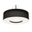 AFX Lighting Montclair 3 Lt 24'' Med Base Pendant, Black/White - MCP2432MBBK-BK