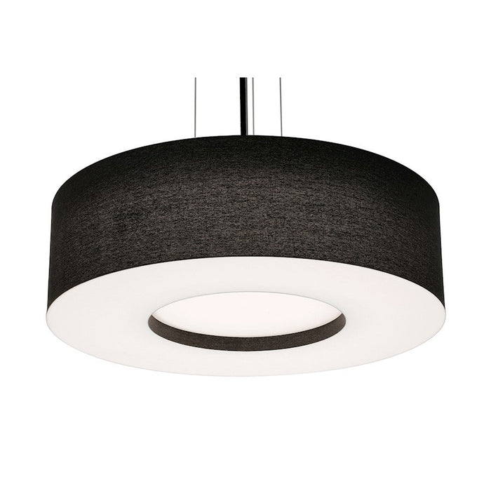 AFX Lighting Montclair 3 Lt 24'' Med Base Pendant, Black/White - MCP2432MBBK-BK