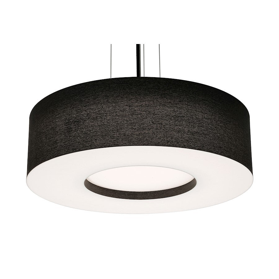 AFX Lighting Montclair 3 Lt 24'' Med Base Pendant, Black/White - MCP2432MBBK-BK