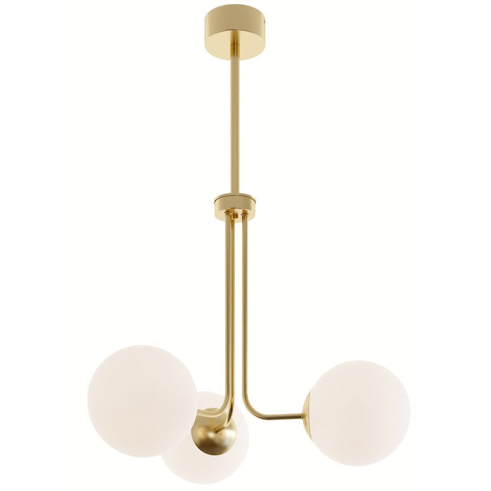 AFX Lighting Metropolitan 27" LED Pendant, Satin Brass/White - METP27L30D1SB