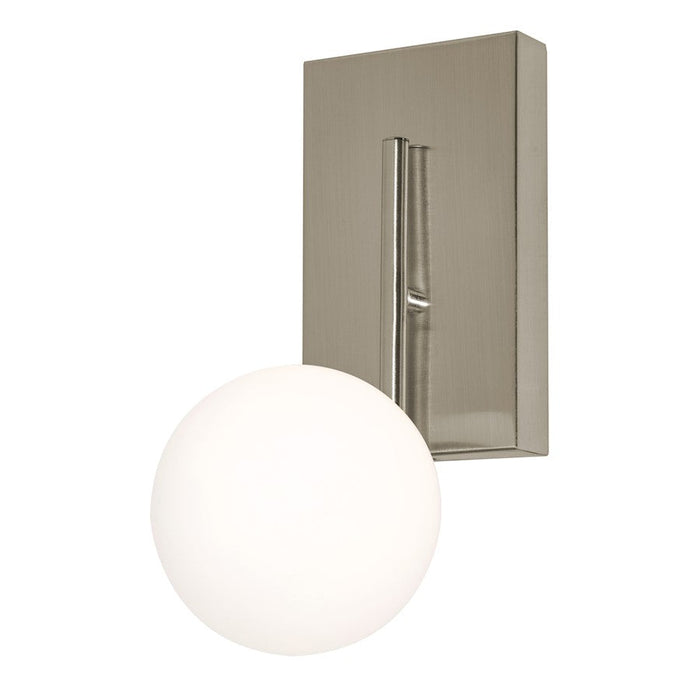 AFX Lighting Metropolitan 12" LED Sconce, Satin Nickel/White - METS0512L30D1SN