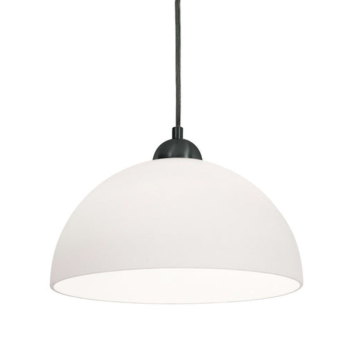 AFX Lighting Otis 1 Light 10" Pendant, Black/White - OTSP10MBBK