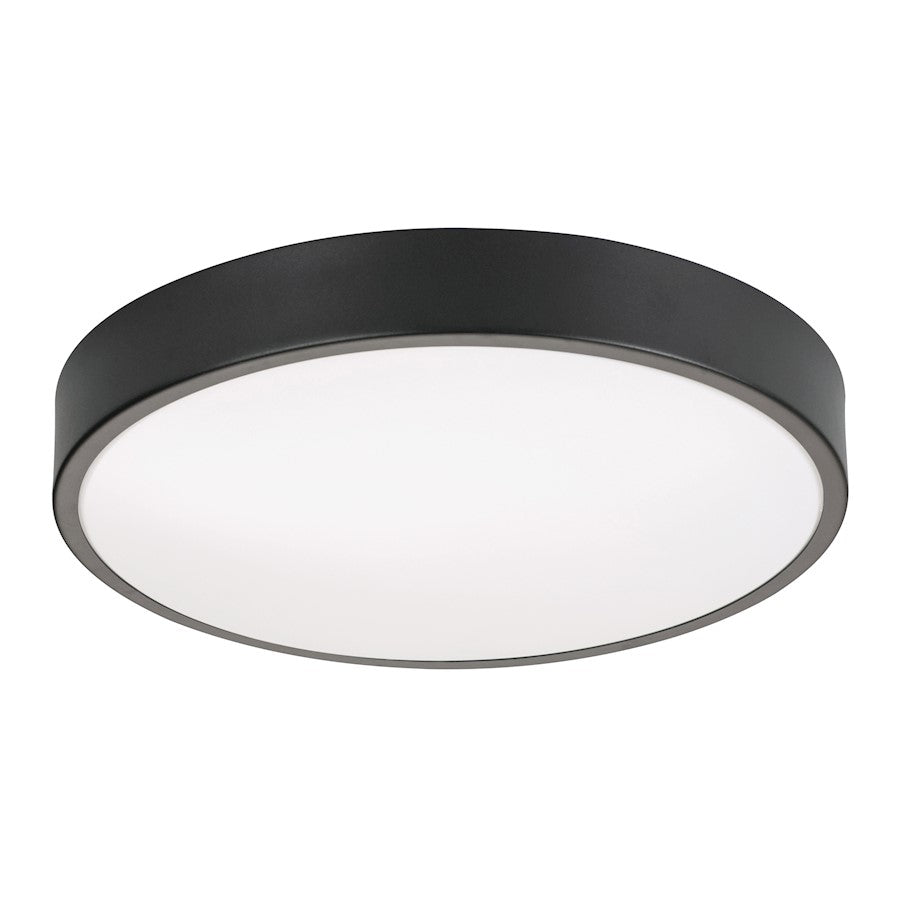 AFX Lighting Octavia LED 12" Flush Mount, Black/White - OTVF1218LAJD1BK