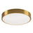 AFX Lighting Octavia LED 12" Flush Mount, Satin Brass/White - OTVF1218LAJD1SB