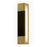 AFX Lighting Post 1 Light Wall Sconce, Satin Brass - PTS3151200L30D1SBBK