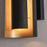 AFX Lighting Reveal LED Wall Sconce, Black/Gold