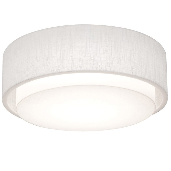 AFX Lighting Sanibel 2 Light 16" Flush Mount, Linen White - SAF1614MB-LW