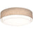 AFX Lighting Sanibel 1 Lt 32" LED Flush Mount, Jute/White - SAF3244L5AJUD-JT