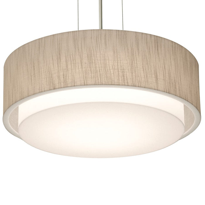 AFX Lighting Sanibel 2 Light 16" Pendant, Satin Nickel/Jute - SAP1614MBSN-JT