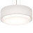 AFX Lighting Sanibel 2 Light 16" Pendant, Nickel/Linen White - SAP1614MBSN-LW